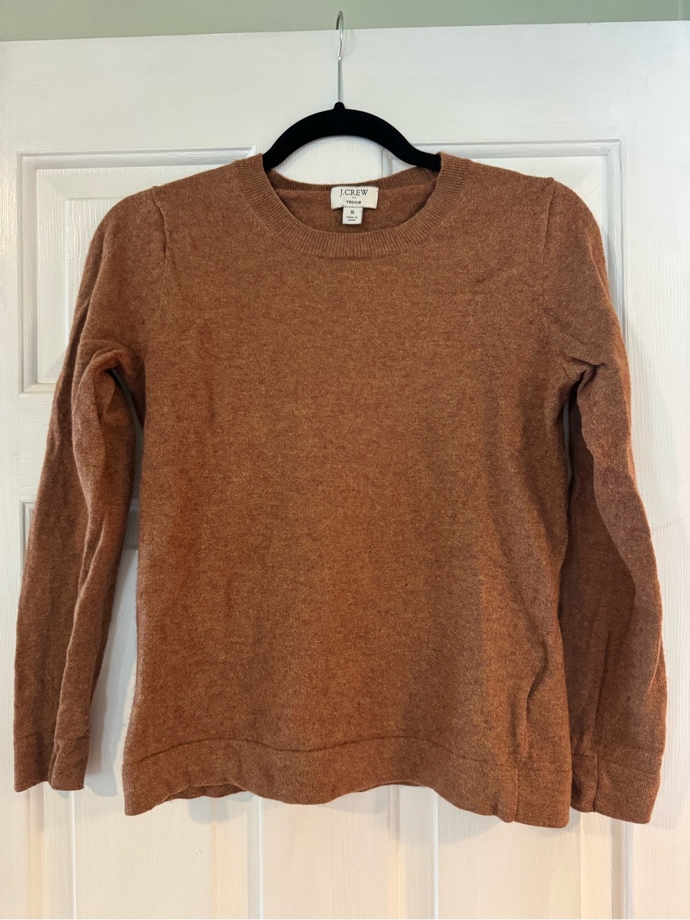 J. Crew Women's Teddie Crewneck Sweater in Brown
